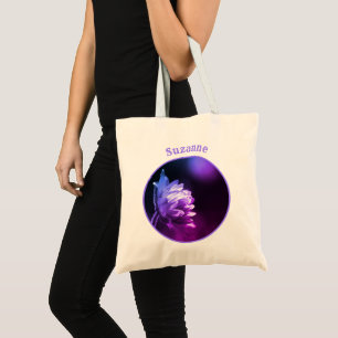 Bloem in zonlicht kleurentint op maat tote bag