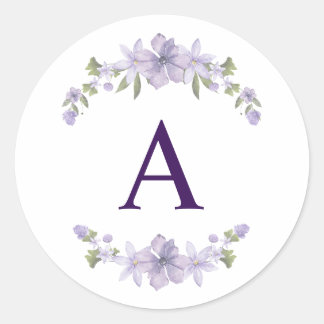 Bloem Initial Sticker | Persoonlijk Monogram