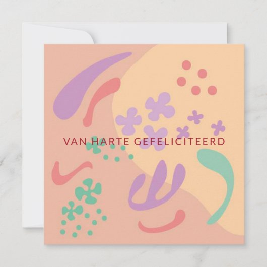 bloem kaart (Voorkant)