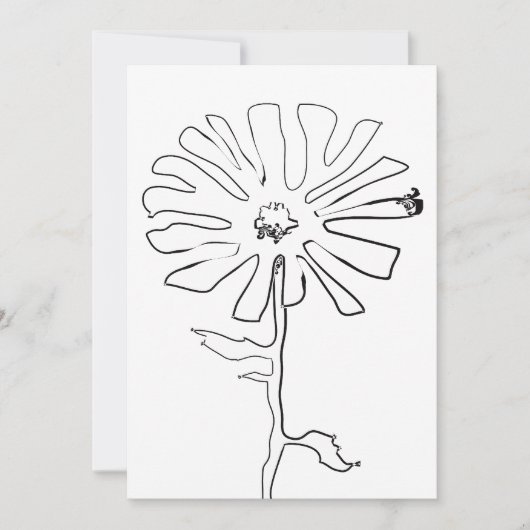 bloem kaart (Voorkant)