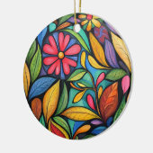 Bloem Keramisch Ornament (Links)