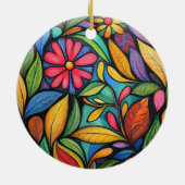 Bloem Keramisch Ornament (Achterkant)