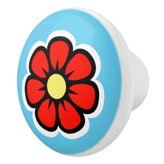 Bloem Keramische Knop (Rechts)