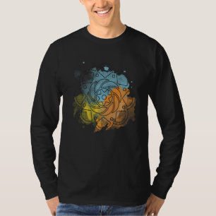 Bloem Kleurrijke Mandala Bloemen Patroon Wit 1 T-shirt