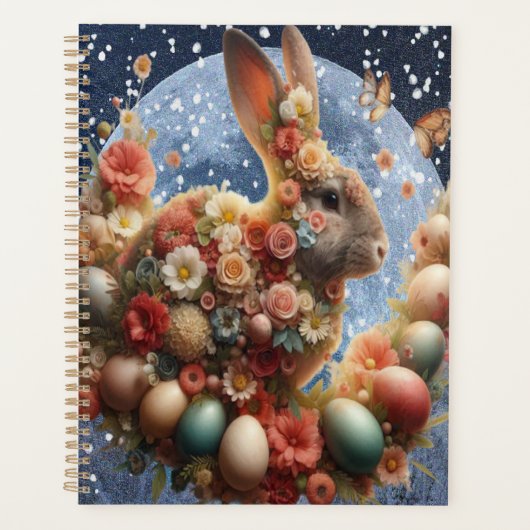 Bloem Konijn Pasen  Planner (Voorkant)