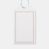 Bloem Koraal Teal Bedankt Cadeaulabel (Achterkant)