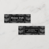 Bloem Krijt Doodles Mini Visitekaartje (Voorkant / Achterkant)