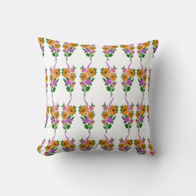 bloem kussen (Voorkant)