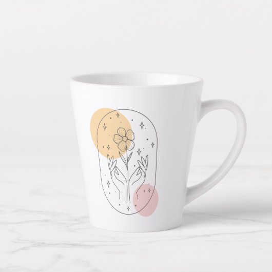 Bloem Latte Mok (Rechts)