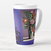 Bloem Latte Mok (Rechterhoek)