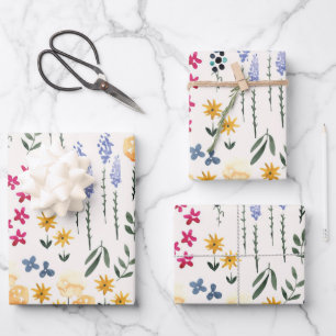 Bloem Lente Bloeiende Bloemige Naadloos Inpakpapier Vel