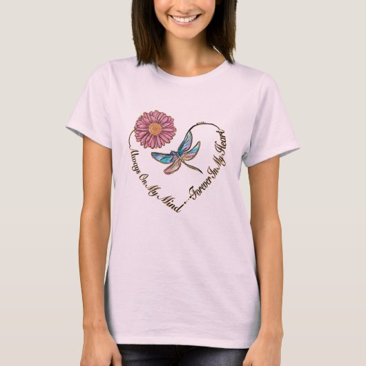 Bloem, liftvlieg, citaat, liefde voor T-shirt (Voorkant)