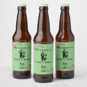 Bloem lijst bier etiket (Flessen)