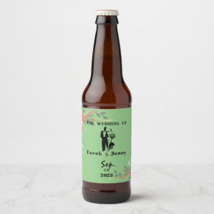 Bloem lijst bier etiket