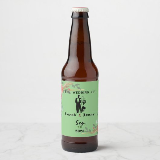 Bloem lijst bier etiket (Voorkant)