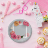 Bloem Lijst Papieren Bordje (Feest)