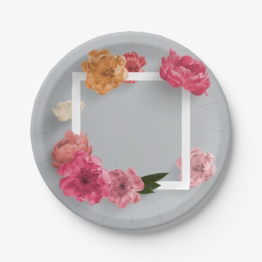 Bloem Lijst Papieren Bordje (Voorkant)