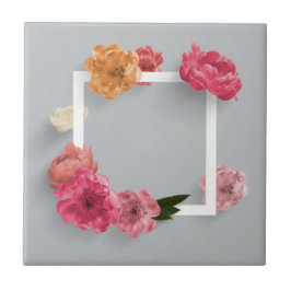 Bloem Lijst Tegeltje