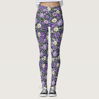 bloem lila leggings