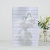 Bloem Lily van de vallei Briefpapier (Staand voorkant)