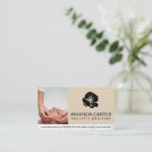 Bloem Logo | Acupuncturist  Visitekaartje (Staand voorkant)