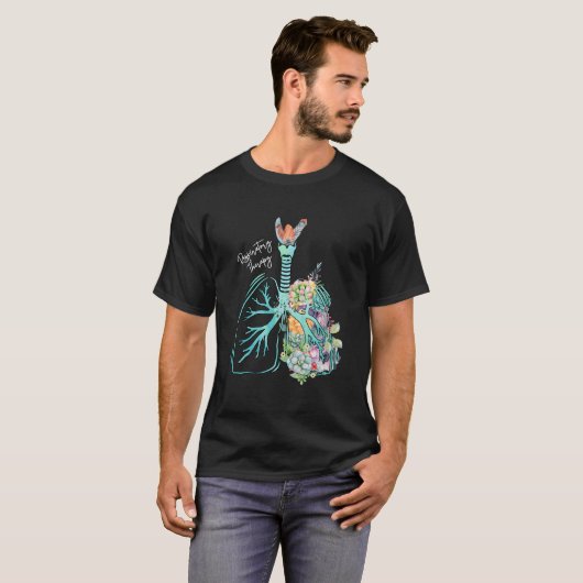 Bloem long Ademhalingstherapeut RT T-shirt (Voorkant volledig)