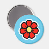 Bloem Magneet (Voorkant / Achterkant)
