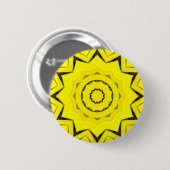 Bloem Mandala 08 Ronde Button 5,7 Cm (Voorkant /achterkant)