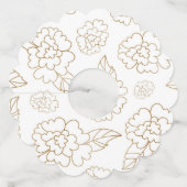 Bloem Mandala 2 Wijnglaslabel (Voorkant)