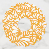 Bloem Mandala 4 Wijnglaslabel (Achterkant)