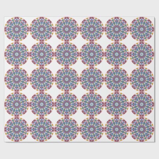 Bloem Mandala Cadeaupapier (Vlak)