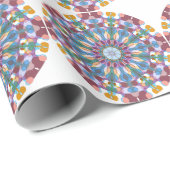 Bloem Mandala Cadeaupapier (Rol Hoek)