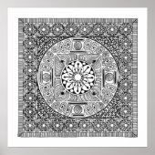 Bloem Mandala II Poster (Voorkant)