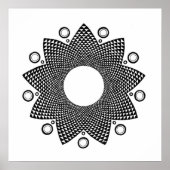 Bloem Mandala III Poster (Voorkant)