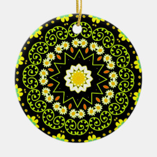 Bloem Mandala Keramisch Ornament