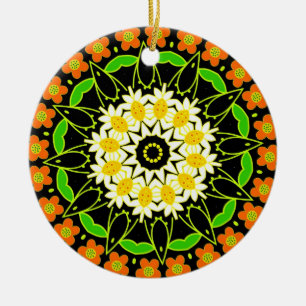 Bloem Mandala Keramisch Ornament