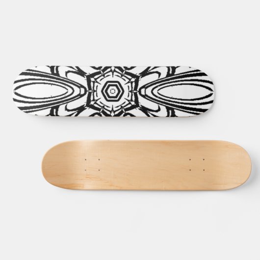 Bloem mandala ontwerp skateboard (Horizontaal)