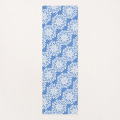 Bloem Mandala Patroon Blauw Yogamat (Voorkant)