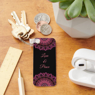 Bloem Mandala Sleutelhanger