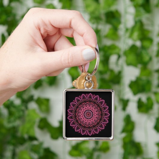 Bloem Mandala Sleutelhanger (Hand)