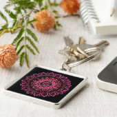 Bloem Mandala Sleutelhanger (Zijkant)