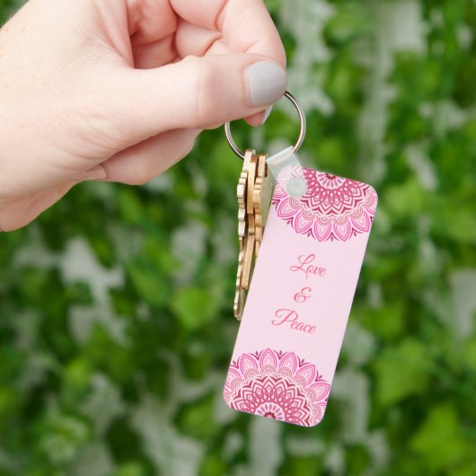 Bloem Mandala Sleutelhanger (Hand)