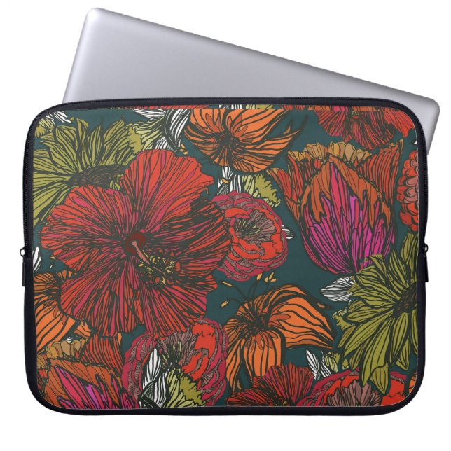 Bloem Medley Laptop Sleeve (Voorkant)