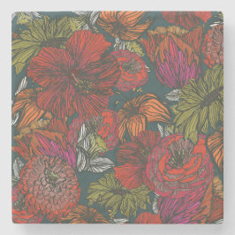 Bloem Medley Stenen Onderzetter