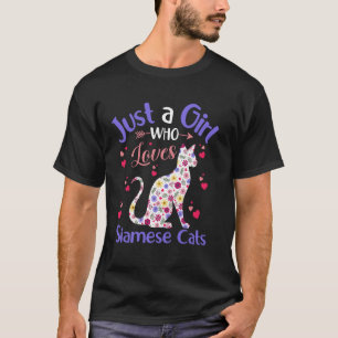 Bloem Meisjes Vrouwen Die Een Meisje Dat Siame Lie T-shirt