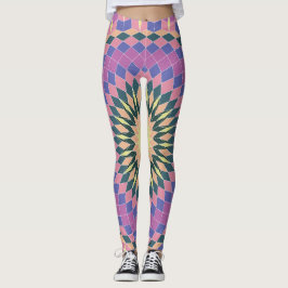 bloem met optisch effect leggings