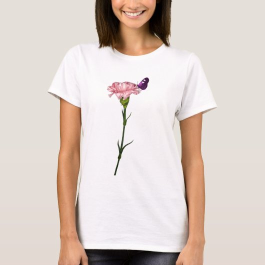 Bloem met vleugels t-shirt (Voorkant)