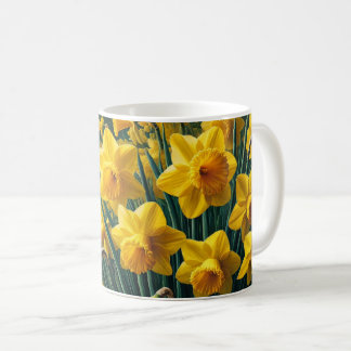 Bloem mok met felgele narcissen