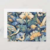 Bloem Morris kunst Briefkaart (Voorkant / Achterkant)