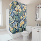 Bloem Morris kunst Douchegordijn (In situ)